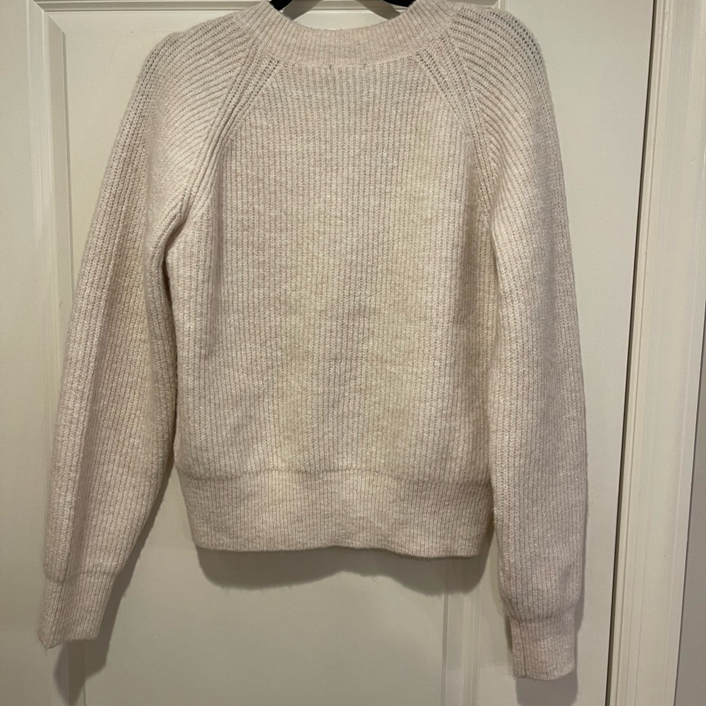 Dynamite Light Gray Ribbed Cardigan - Picture 3 of 4